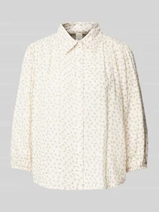 Bluzka koszulowa z listwą guzikową model ‘YOLANDA’ - Koszule damskie - miniaturka - grafika 1