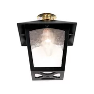 Lampy ogrodowe - Elstead Lighting York Flush Porch Lantern BL6C BLACK Lampa sufitowa ogrodowa IP44 stylowa BL6C BLACK) - miniaturka - grafika 1