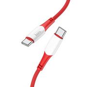 Kable USB - Hoco Kabel Usb-C Do Usb-C Power Delivery Pd60w 3a Ferry X70 Czerwony - miniaturka - grafika 1