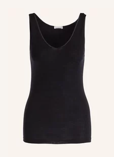 Hanro Top Woolen Silk schwarz - Koszulki i topy damskie - miniaturka - grafika 1