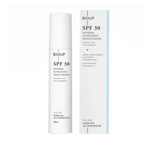 Bioup krem nawilżający z filtrem mineralnym SPF30 50ml - Kremy do twarzy z filtrem - miniaturka - grafika 1