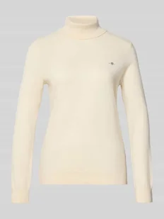 Golf o kroju regular fit z mieszanki wełny model ‘Extrafine’ - Swetry damskie - miniaturka - grafika 1