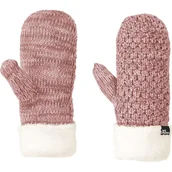 Rękawiczki - Rękawiczki damskie Jack Wolfskin Highloft Knit Mitten jednopalczaste zimowe z futerkiem-M - miniaturka - grafika 1