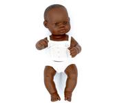 Lalki dla dziewczynek - Lalka Miniland chłopiec Afrykanin 32cm BOX - miniaturka - grafika 1