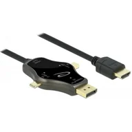 Akcesoria do monitorów - Delock Kabel 3w1 USB C+ Mini DisplayPort - miniaturka - grafika 1