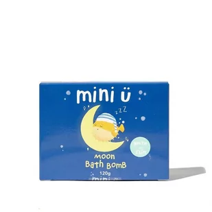 Mini-U, Kolorowa kula do kąpieli tworząca wir, Księżyc, 120g - Pozostałe akcesoria do kąpieli i SPA - miniaturka - grafika 1