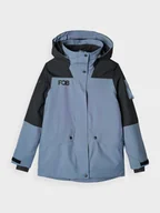 Kurtki damskie - Damska kurtka snowboardowa 4F 4FWAW24TTJAF586 - niebieska - miniaturka - grafika 1