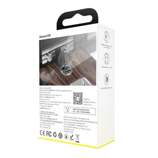 Baseus Tiny Star mini inteligentna ładowarka samochodowa USB 30W Quick Charge 3.0 szary (VCHX-A0G) - Ładowarki samochodowe - miniaturka - grafika 23