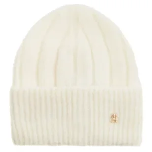 Czapka TH Timeless Beanie AW0AW16630 YBH (TH1181-c) Tommy Hilfiger - Czapki damskie - miniaturka - grafika 1