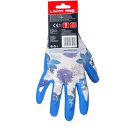 Rękawice robocze - Rękawice ochronne lateksowe LAHTI PRO fioletowe 9 - miniaturka - grafika 1