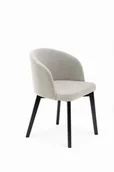 Krzesła - Flavio 2 krzesło tapicerowane szare nogi czarne - miniaturka - grafika 1