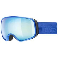 Okulary przeciwsłoneczne - Gogle narciarskie snowboardowe dziecięce Uvex scribble FM sferyczne na okulary - miniaturka - grafika 1
