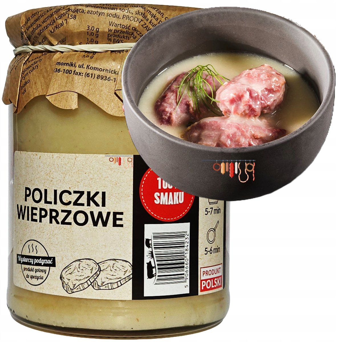 Policzki wieprzowe - Danie gotowe w słoiku