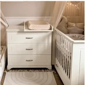 Komody dla dzieci - Komoda biała melody - miniaturka - grafika 1
