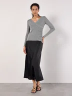 Swetry damskie - Apricot Sweter w kolorze szarym - miniaturka - grafika 1