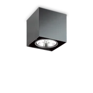 Lampy sufitowe - Ideal Lux Oprawa sufitowa MOOD PL1 D09 SQUARE czarna 243948 243948/IL - miniaturka - grafika 1