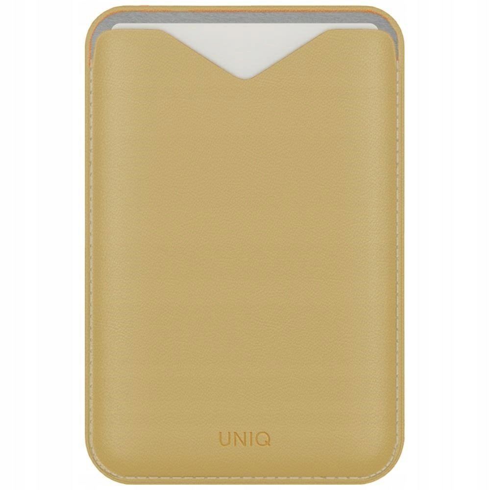 Uniq Lyden Evo portfel MagSafe, podstawka, 3 karty (żółty)