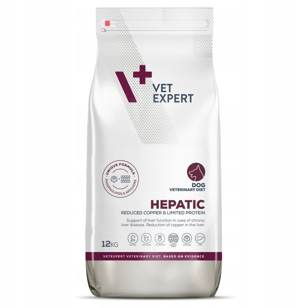 VET-EXPERT 4T VETERINARY DIET DOG HEPATIC 12 KG
