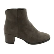 Botki damskie - Zamszowe Botki Coffe Sergio Leone BT528 brązowe szare - miniaturka - grafika 1