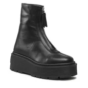 Botki damskie - Botki Badura 222FW181 Czarny - miniaturka - grafika 1