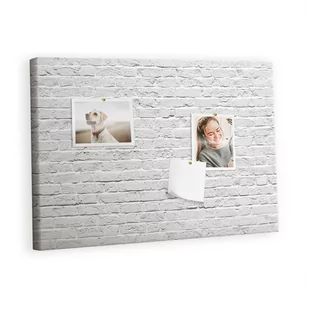 Kolorowy Organizer - Tablica Korkowa z Pinezkami - Ściana z cegieł 60x40 cm - Tablice i flipcharty - miniaturka - grafika 1