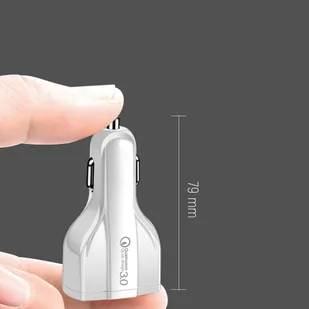 Wozinsky ładowarka samochodowa szybkie ładowanie Quick Charge 3.0 QC3.0 2xUSB / USB Typ C czarny (WCC-01) - Ładowarki samochodowe - miniaturka - grafika 5