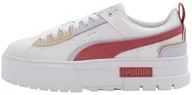 Sneakersy damskie - Buty damskie Puma Mayze UT 37,5 Białe Stylowe Modne Sneakersy Na Platformie - miniaturka - grafika 1