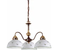 Lampy sufitowe - Kolarz 731.83.20 - Żyrandol na łańcuchu NONNA 3xE27/75W/230V zielony - miniaturka - grafika 1