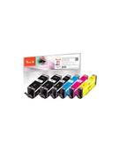 Tusze zamienniki - Peach Peach Tusz PI100-337 PGI-570/CLI-571 Photo black Black Cyan Magenta Yellow - miniaturka - grafika 1