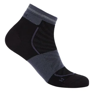 Skarpetki damskie Icebreaker Merino Run+ Ultralight Mini Black/Graphite L - Skarpetki damskie - miniaturka - grafika 1