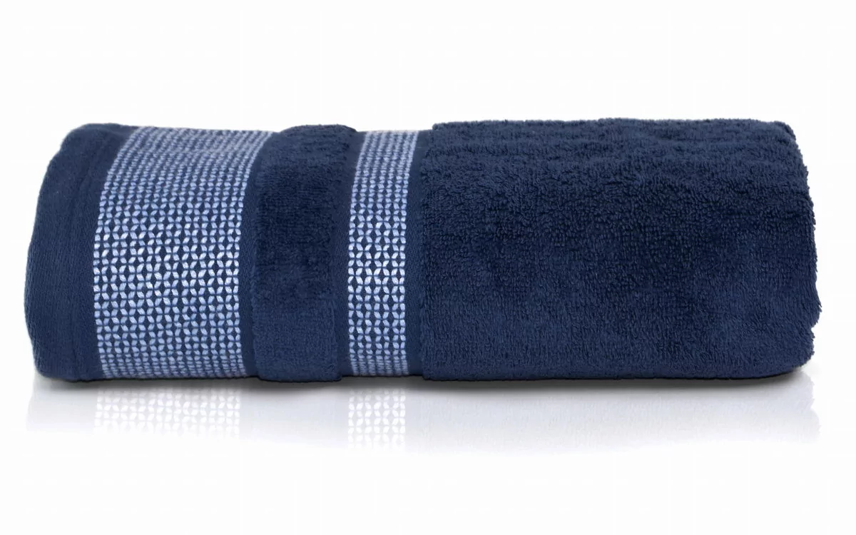 Detexpol Ręcznik bawełniany kąpielowy 70x140 do użytku codziennego niebieski