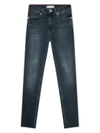 Spodnie i spodenki dla dziewczynek - Spodnie Tommy Hilfiger Sylvia Skinny Ebony jeansy dziewczęce-128 - miniaturka - grafika 1