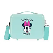 Kosmetyczki, organizery i kuferki - Disney Minnie Adaptowalna kosmetyczka z torbą na ramię niebieska 29 x 21 x 15 cm sztywna ABS 9,14 l - miniaturka - grafika 1