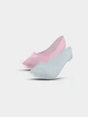 Skarpetki damskie - 4F Skarpetki casual no-show (2-pack) damskie - multikolor 35-38 - miniaturka - grafika 1