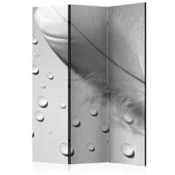 Parawany - Parawan 3-częściowy - Białe piórko [Room Dividers] (rozmiar 135x172) - miniaturka - grafika 1