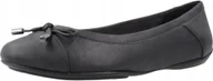 Baleriny - Geox Charlene Baleriny Damskie Czarne Wsuwane Damskie 38 J1A - miniaturka - grafika 1