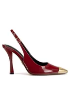 Sandały damskie - Nine West Sandały WFA3376-1 Czerwony - miniaturka - grafika 1