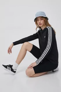Koszulki i topy damskie - Adidas longsleeve bawełniany kolor czarny - grafika 1