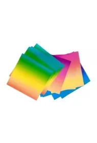 Origami tęczowe 100g 10x10cm 50 ark - Zabawki kreatywne - miniaturka - grafika 1