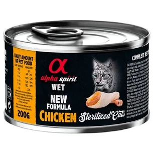 Alpha Spirit Sterilised Cats Chicken 200g karma mokra dla kota - Mokra karma dla kotów - miniaturka - grafika 1
