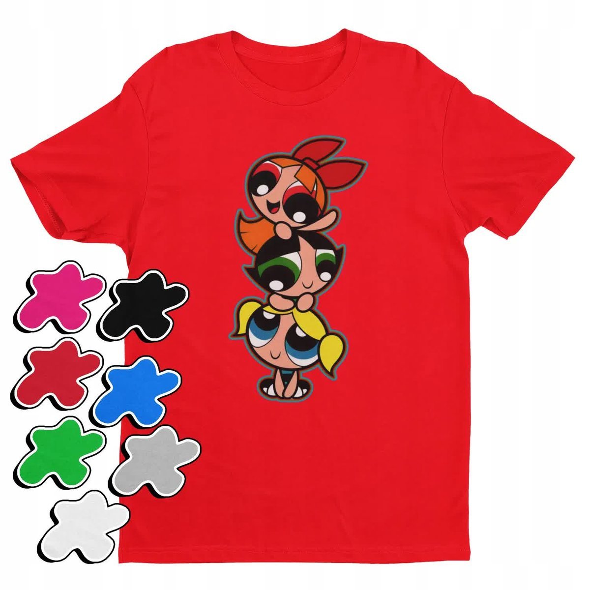 Koszulka T-Shirt Dziecięca Z Nadrukiem Atomówki Dla Dziewczynki -L 146-152