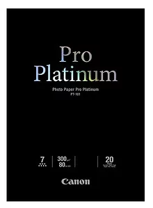 Canon Papier/PT-101 Pro Platinum A2 20sh 2768B067 - Dodatki do drukarek i skanerów - miniaturka - grafika 1