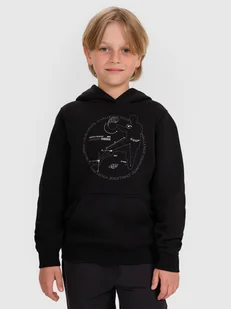 4F Bluza dresowa nierozpinana z kapturem chłopięca - czarna 122 (6-7 lat) - Bluzy dla chłopców 4F Bluza dresowa nierozpinana z kapturem chłopięca - czarna 122 (6-7 lat) - Bluzy dla chłopców - miniaturka - grafika 1