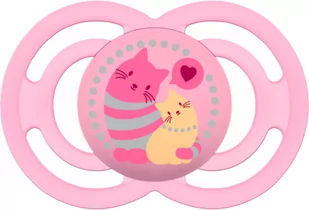 Smoczka dla dzieci Mam Baby Soother Perfect 16+ Silicone Pink - Smoczki uspokajające - miniaturka - grafika 1