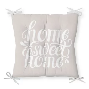 Poduszka na krzesło z domieszką bawełny Minimalist Cushion Covers Home Sweet Home, 36x36 cm - Poduszki na krzesła - miniaturka - grafika 1