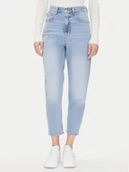 Spodnie damskie - Tommy Jeans Jeansy Mom Jean Uh Tpr Bi0112 Co DW0DW20041 Niebieski Regular Fit - miniaturka - grafika 1