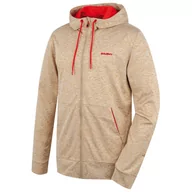 Bluzy sportowe męskie - Męska bluza Husky Alony M Rozmiar: XL / Kolor: beżowy - miniaturka - grafika 1