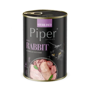 DOLINA NOTECI Piper dla kotów sterilizowanych z królikiem 400g - Mokra karma dla kotów - miniaturka - grafika 1