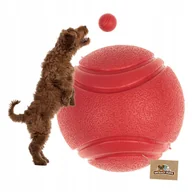 Zabawki dla psów - Zabawka dla psa piłka LANA twarda i mocna PEŁNA W ŚRODKU nie piszczy M-6 cm - miniaturka - grafika 1