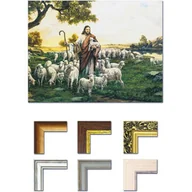 Ikony i obrazy sakralne - Obraz Jezus Chrystus Dobry Pasterz - miniaturka - grafika 1